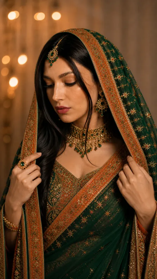 Emerald Royal Veil